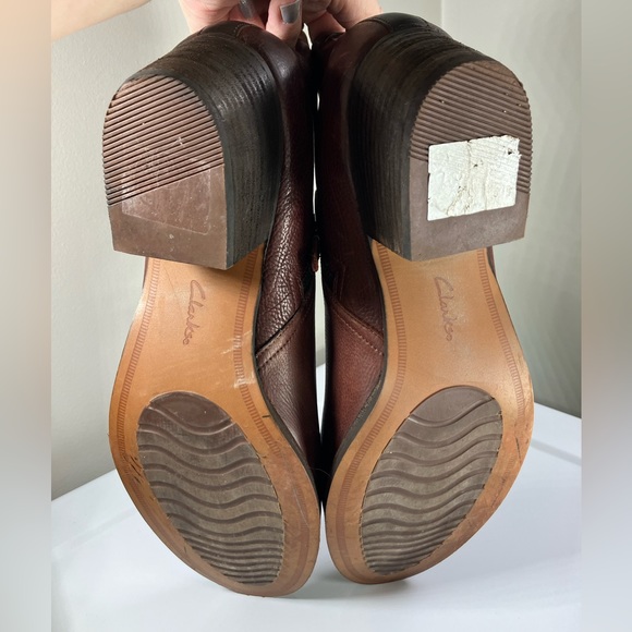 EUC Clark’s Maypearl Ramie size 12 Zip Booties, leather uppers and lining - Picture 12 of 15